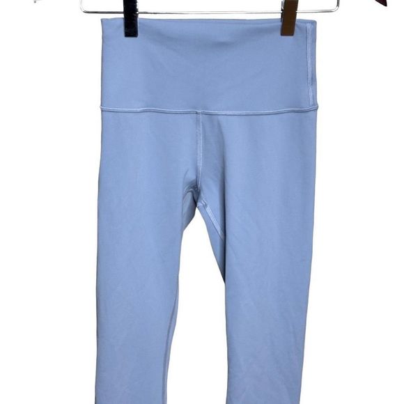 Lululemon Women’s High Rise Sz 2 Nulu  Align Crop 21” Legging Blue Cast LW6AVHS - Picture 2 of 5